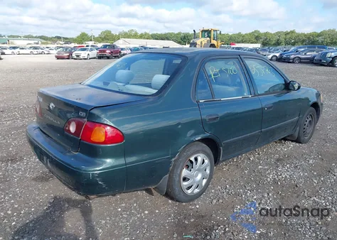 2001 Toyota Corolla Ce из США, поврежденный, VIN 2T1BR12E91C465090